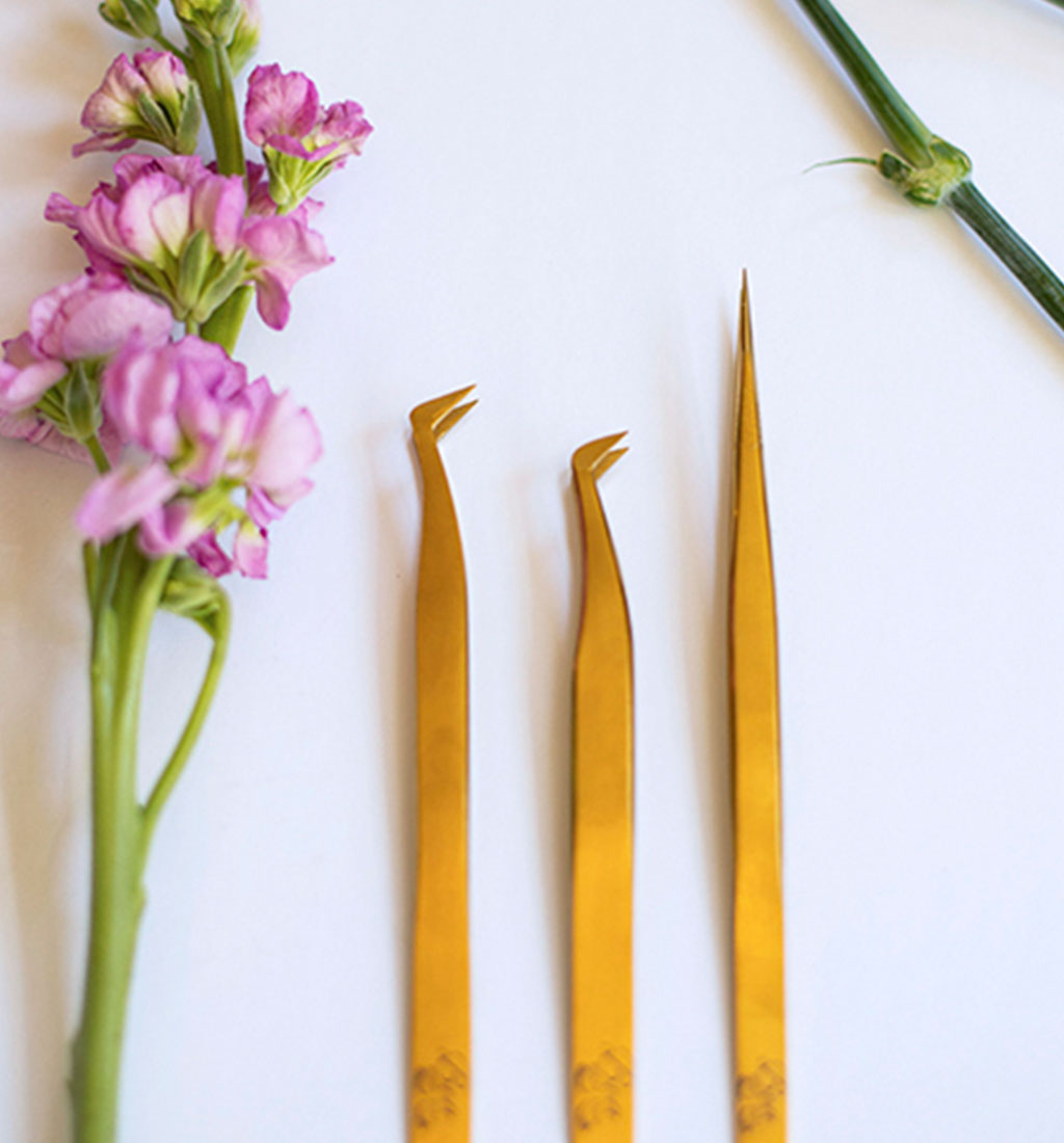 Embellish Tweezers- cute floral print precision tweezers
